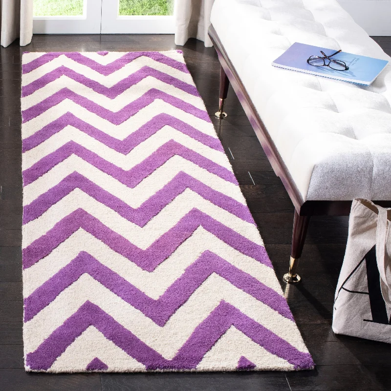 Purple/Ivory